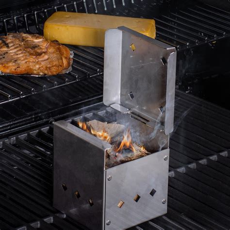 stainless steel smoker box grilling|smoker box for bbq grilling.